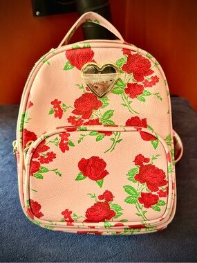 Betsey Johnson Floral Mini Backpack